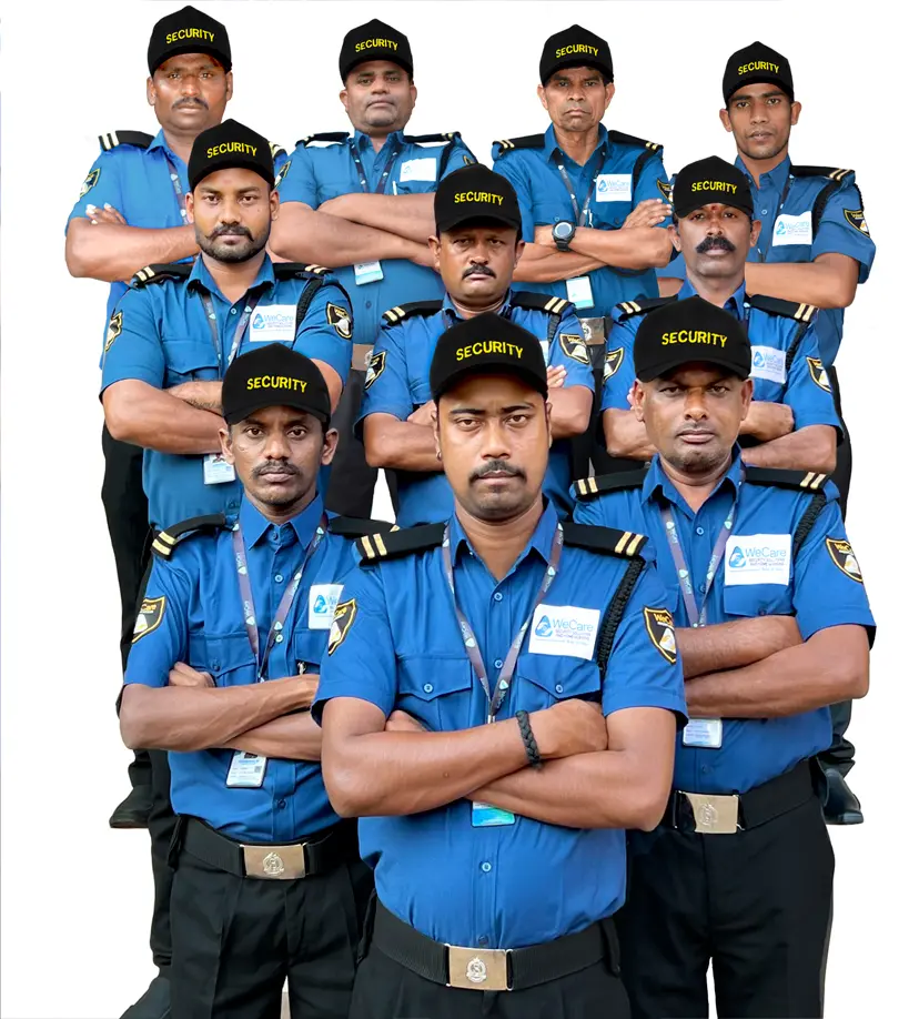 WeCare trained, police-verified security guard